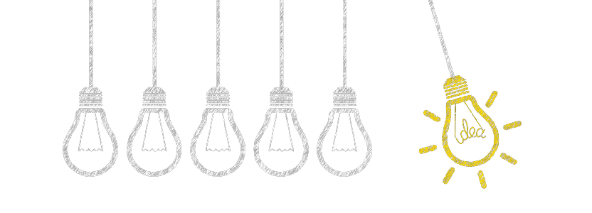 image de 5 ampoules dessinées